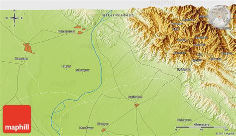 Physical 3D Map of Roorkee