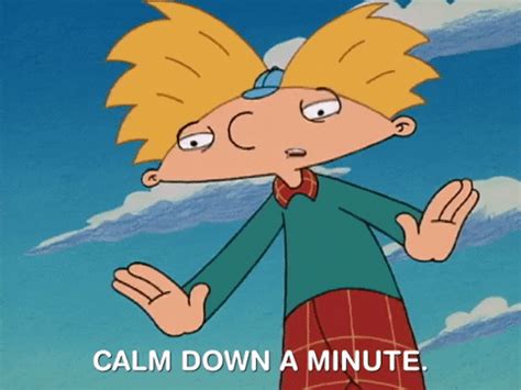 Nicksplat Calm Down GIF by Hey Arnold - Find & Share on GIPHY