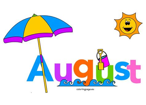 August Clipart | Hello August Images