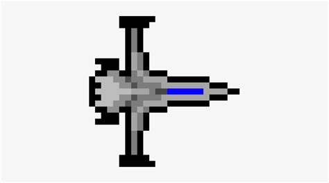 2D Pixel Art Spaceship