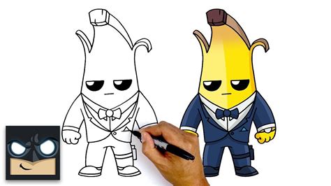 How To Draw Agent Peely 🍌 NEW “TOP SECRET” Fortnite Season 2 Battle ...