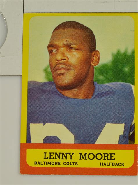 1963 Lenny Moore Baltimore Colts Topps #2 Football Card | Property Room