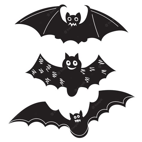 Premium Vector | Bat silhouette halloween isolated vector