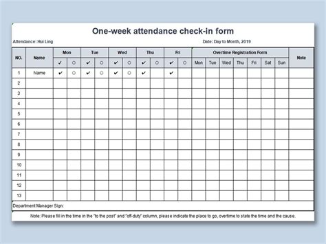 2022 Employee Attendance Template