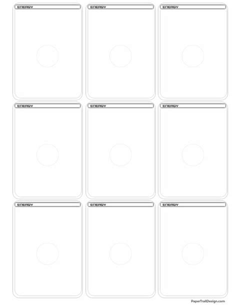 Pokémon Card Template Free Printable - Paper Trail Design | Pokemon card template, Pokemon cards ...