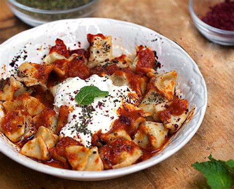 Turkish Manti: Tiny Lamb Stuffed Dumplings with Three Sauces