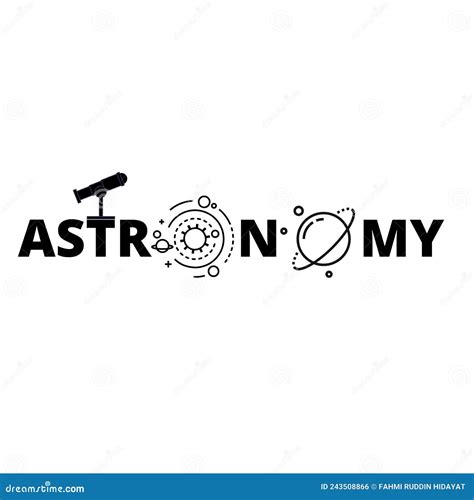 Astronomy Logo Design Vector. Astronomy Logo Template Ready To Use Stock Vector - Illustration ...