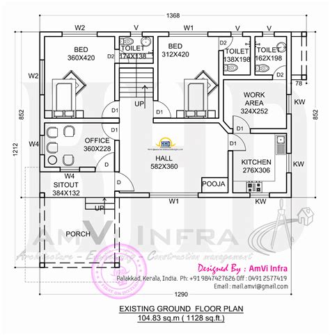 Floor plan and elevation 2277 sq-ft house - Kerala Home Design and Floor Plans - 9K+ Dream Houses