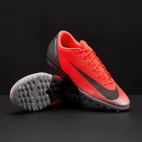 Nike Mercurial Vapor XII Academy CR7 TF - Mens Boots - Turf Trainer - Bright Crimson/Black ...