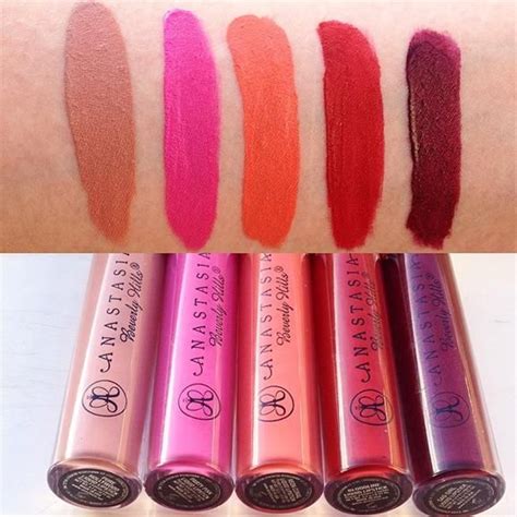 Anastasia Lipstick Swatches | Pampadour | Makeup swatches, Makeup ...