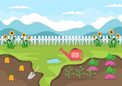 Garden Background Vector Art, Icons, and Graphics for Free Download