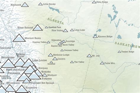 Canada Ski Resorts Map 24x36 Poster - Best Maps Ever