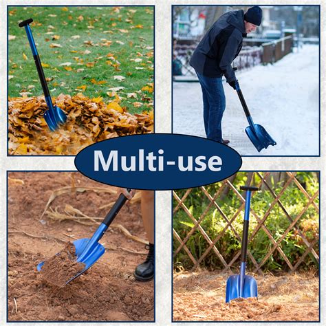 Lightweight Extendable Aluminum Telescoping Compact Utility Snow Shovel ...