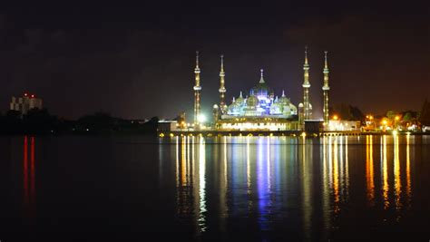 Night View Of The Blue Mosque From The Sea Stock Footage Video 14969545 | Shutterstock