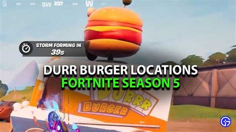 Fortnite Durr Burger Restaurant & Food Truck Location (Season 5)