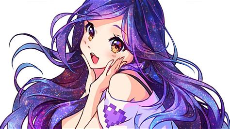 Kawaii Cute Galaxy Anime Girl, galaxy anime girl transparent HD wallpaper | Pxfuel