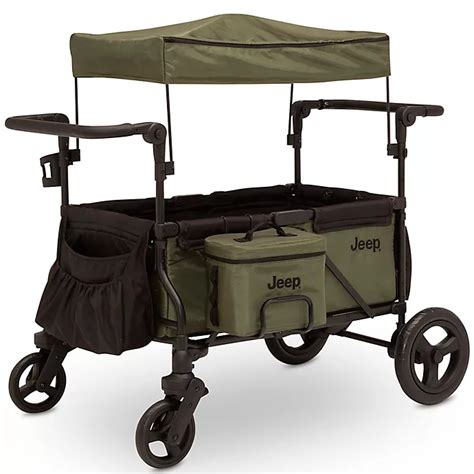 Delta Children® Jeep® Wrangler Deluxe Stroller Wagon in Black | buybuy BABY