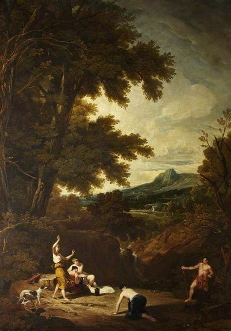 Classical Landscape with Diana and Actaeon Painting | William Owen Oil ...