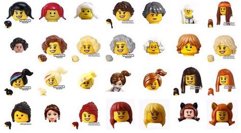 lego hairstyles | Lego, Lego faces, Hair pieces