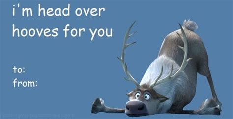 Sven from Frozen | Nerd valentine, Disney valentines, Frozen hans