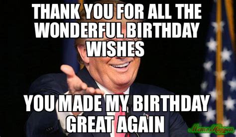 Thank You Birthday Meme