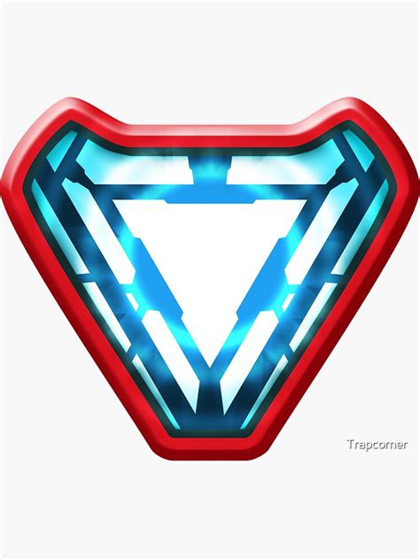 "Iron Man Heart Arc Reactor in Avenger Endgame" Sticker for Sale by ...