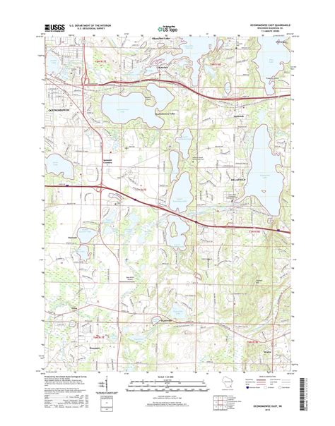 MyTopo Oconomowoc East, Wisconsin USGS Quad Topo Map