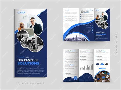 Premium Vector | Modern and Creative business trifold brochure design ...