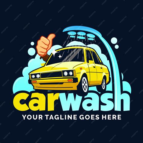 Premium Vector | Car wash logo design inspiration