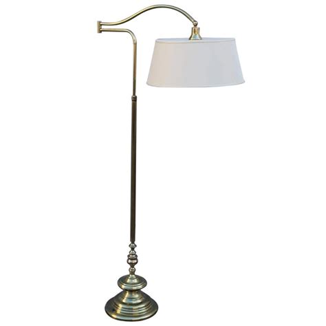 E. F. Chapman Solid Brass Adjustable Height Floor Lamp at 1stDibs