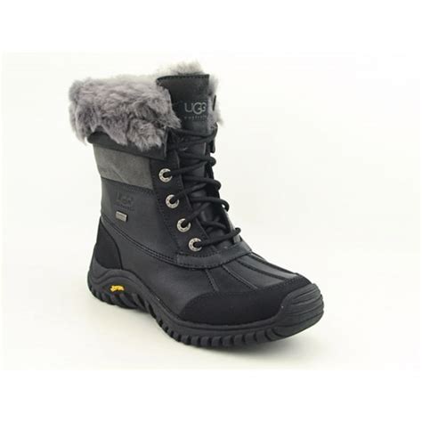 UGG Australia Women's Black/ Grey 'Adirondack' Snow Boots (Size 6) - Overstock Shopping - Great ...