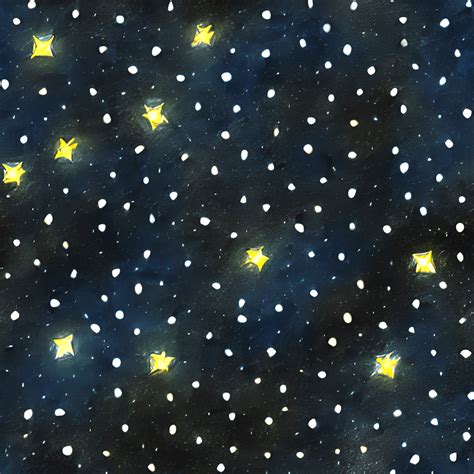 Starry Night Stars Night Sky Graphic · Creative Fabrica