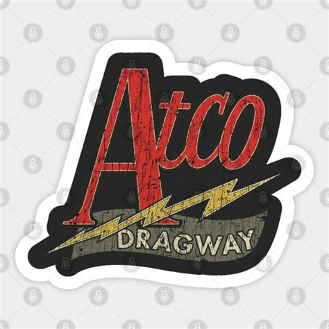 Atco Dragway 1960 - Drag Racing - Sticker | TeePublic