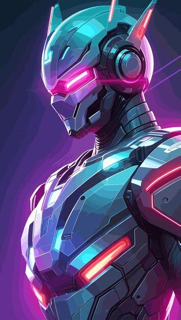 Premium AI Image | Futuristic robot phone wallpaper