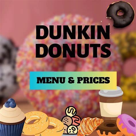 Dunkin Donuts Menu with Prices in 2024