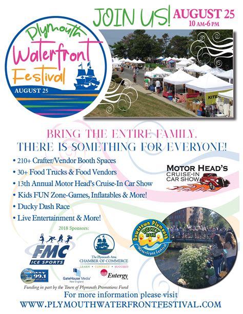 Downtown Plymouth Waterfront Festival 2018 - 365 things to do in South Shore MA