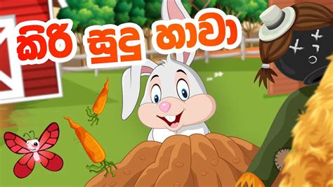 Kiri Sudu Hawa | කිරි සුදු හාවා | White Rabbit Kids Song | Lama Geetha ...