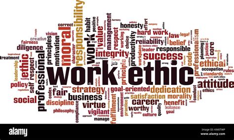 Work ethics word cloud concept. Vector illustration Stock Vector Image & Art - Alamy