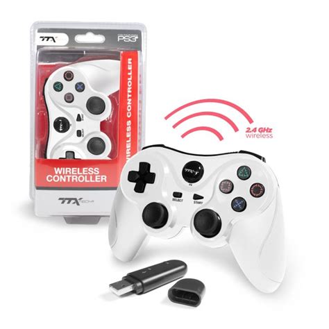 PlayStation 3 Controller Wireless - White - Gameware