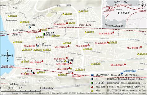 Site investigations in the Gemlik district, Turkey | Download ...