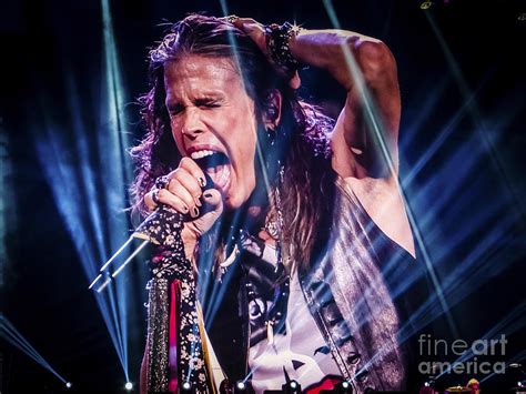 Aerosmith Steven Tyler Singing In Concert Photograph by Jani Bryson ...