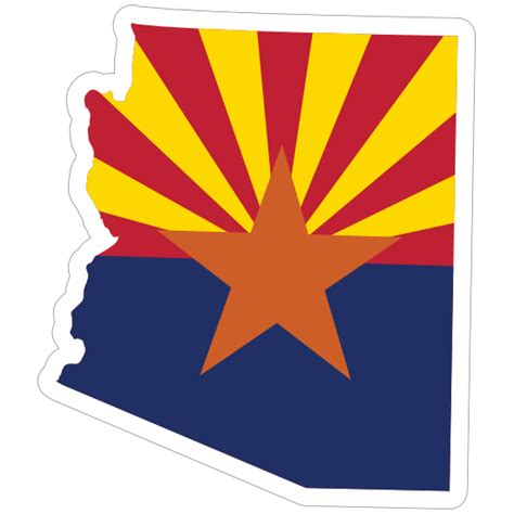 Arizona Flag State Sticker