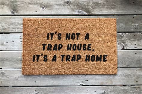 Trap Home Doormat Funny Trap House Decor Funny Home Decor - Etsy ...