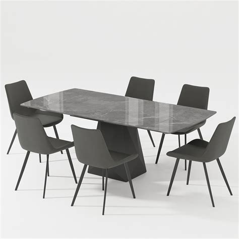 Modern Extendable Dining Table Sets for 4-6