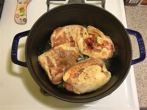 Cooking with Staub: Braised Chicken Thighs — Relish Kitchen Store ...