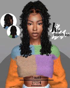 Sims 4 baddie hair cc | sims, sims 4, sims 4 teen