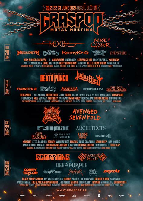 Graspop Metal Meeting 2024 - Line up