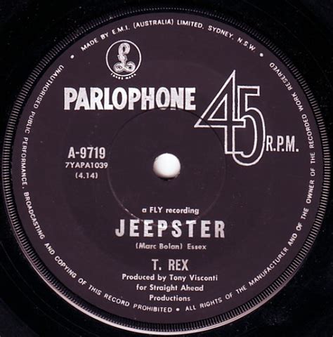 Jeepster / Life's a Gas by T. Rex (Single; Parlophone; A-9719): Reviews ...