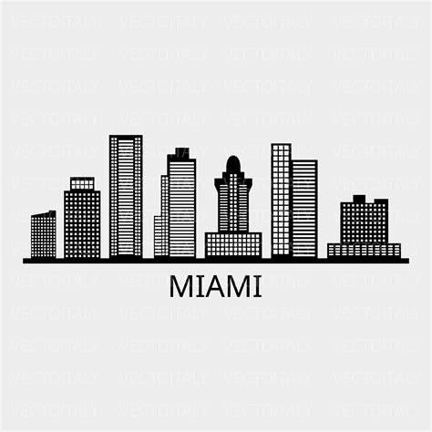 Miami Skyline Svg