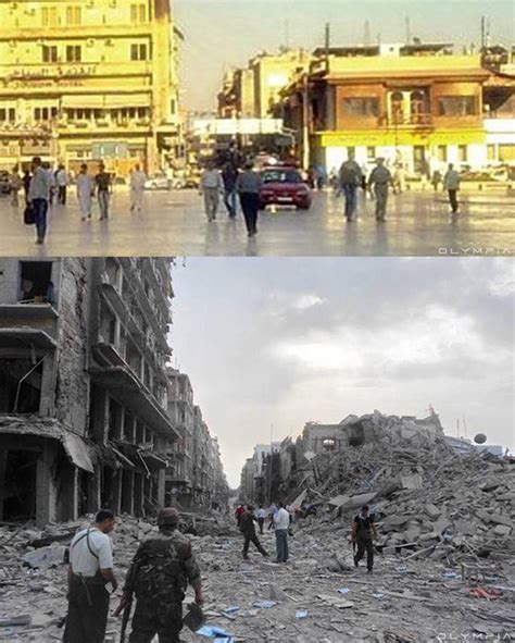 Before-and-After Photos Reveal the Destructive Effects of the War in Syria